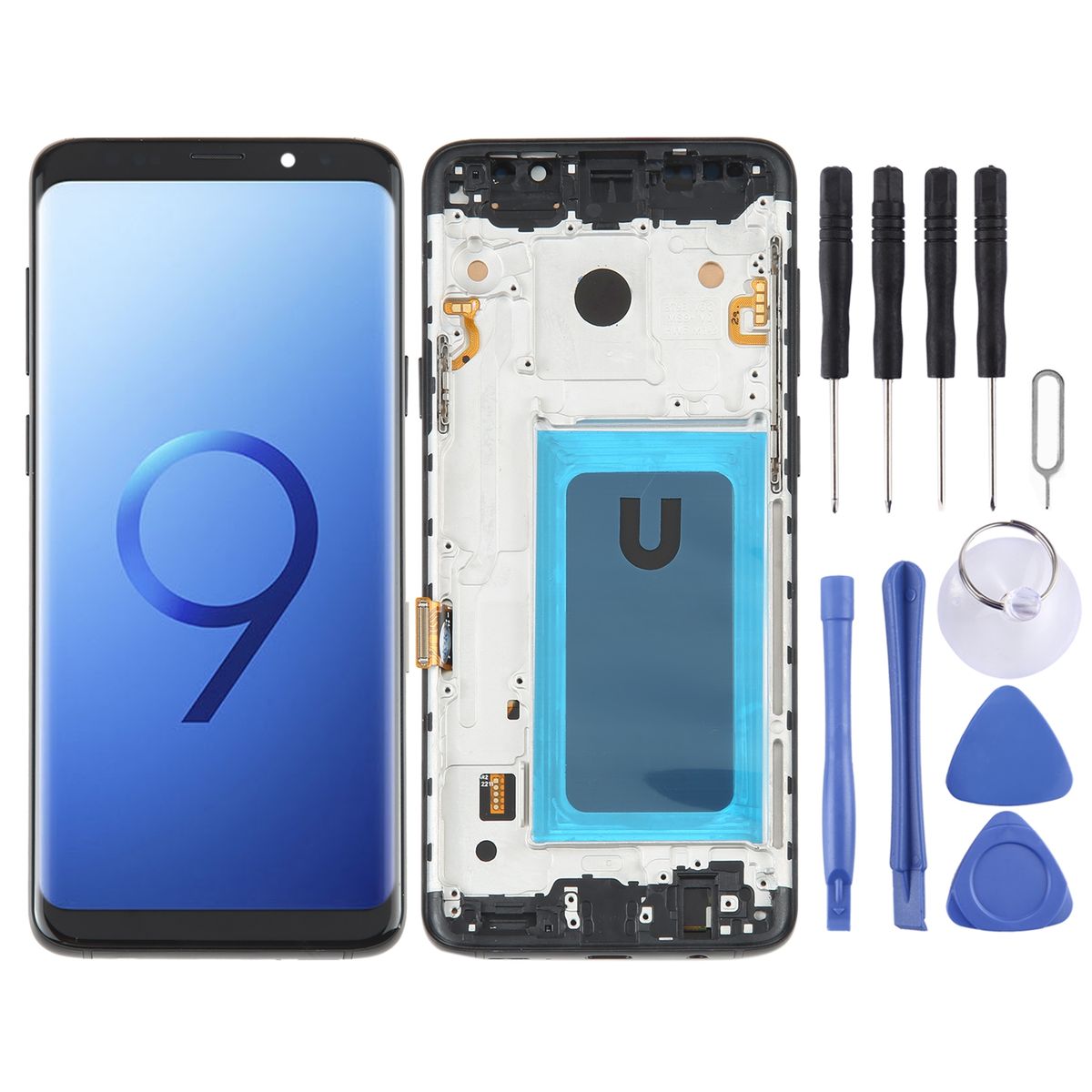 TFT LCD Screen For Samsung Galaxy S9+ SM-G965 Digitizer Fullembly With Frame(Black)