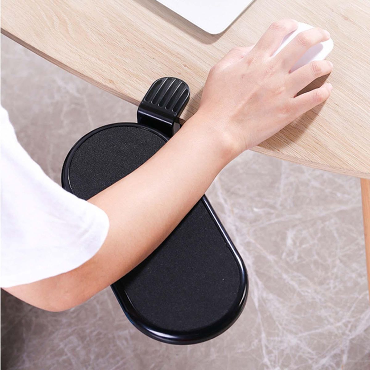 Computer  Hand Bracket Clamp Tray Mouse Pad For Chair Table