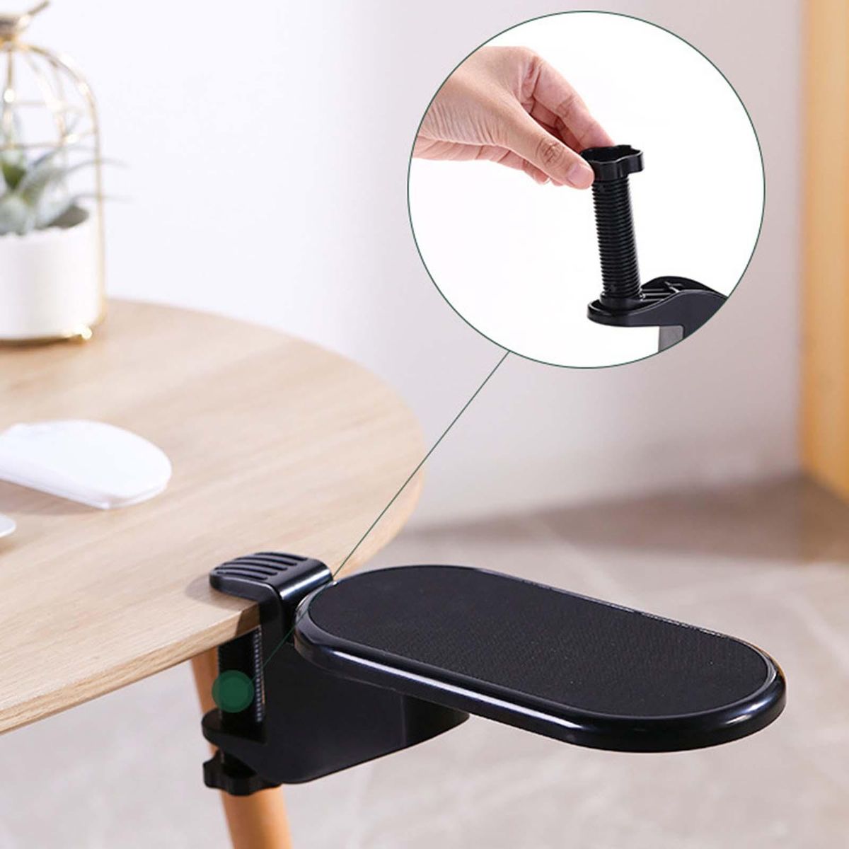 Computer  Hand Bracket Clamp Tray Mouse Pad For Chair Table