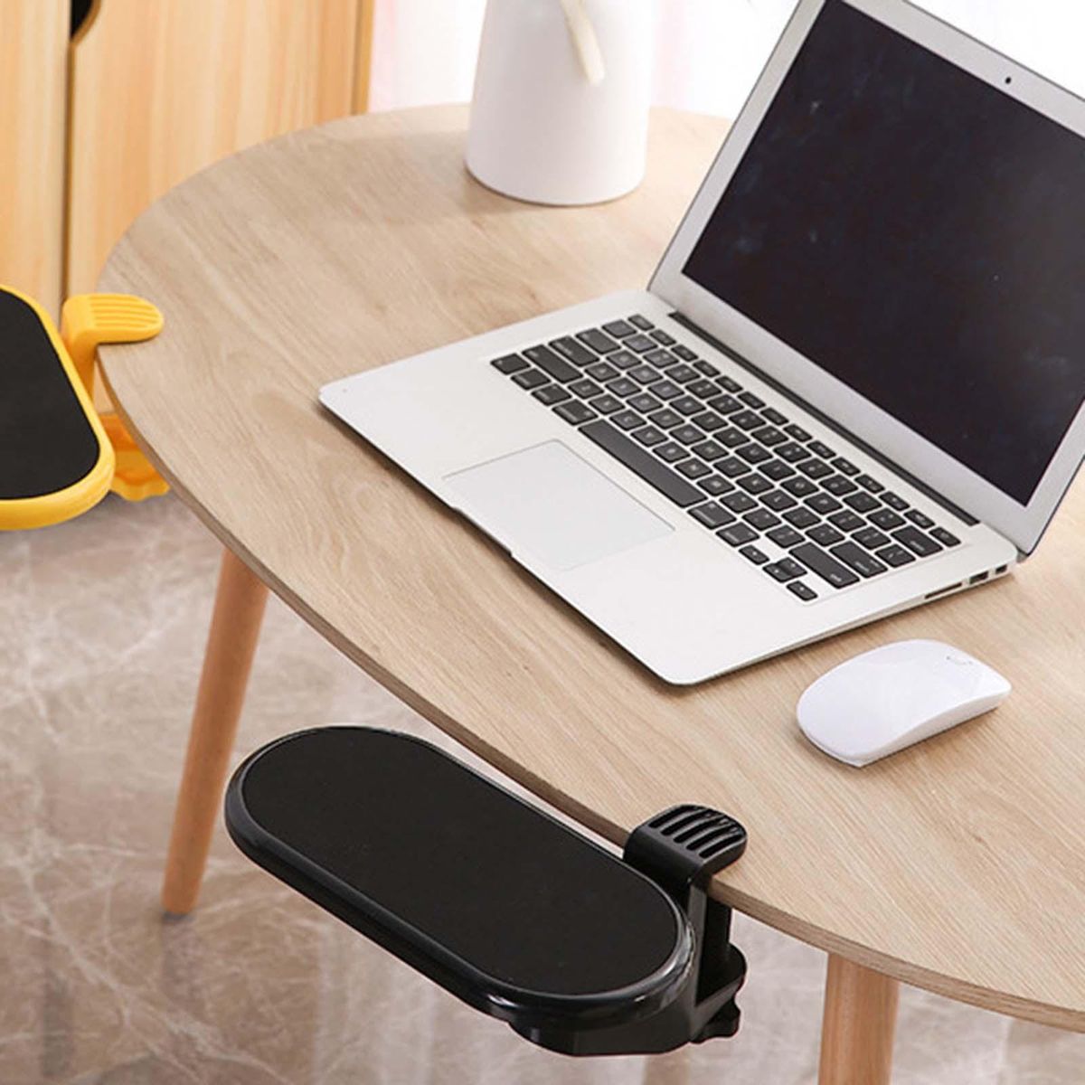 Computer  Hand Bracket Clamp Tray Mouse Pad For Chair Table