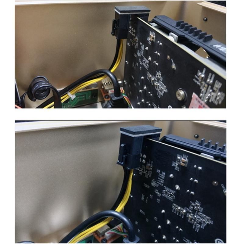 180 Degree 8 Pin Steering Connector Desktop Computer Accessories Angled Turning Connectors for Graphics Card
