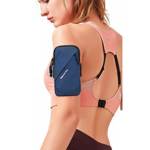 Sports Armband,Running Phone Holder Pouch Sleeve（Blue）