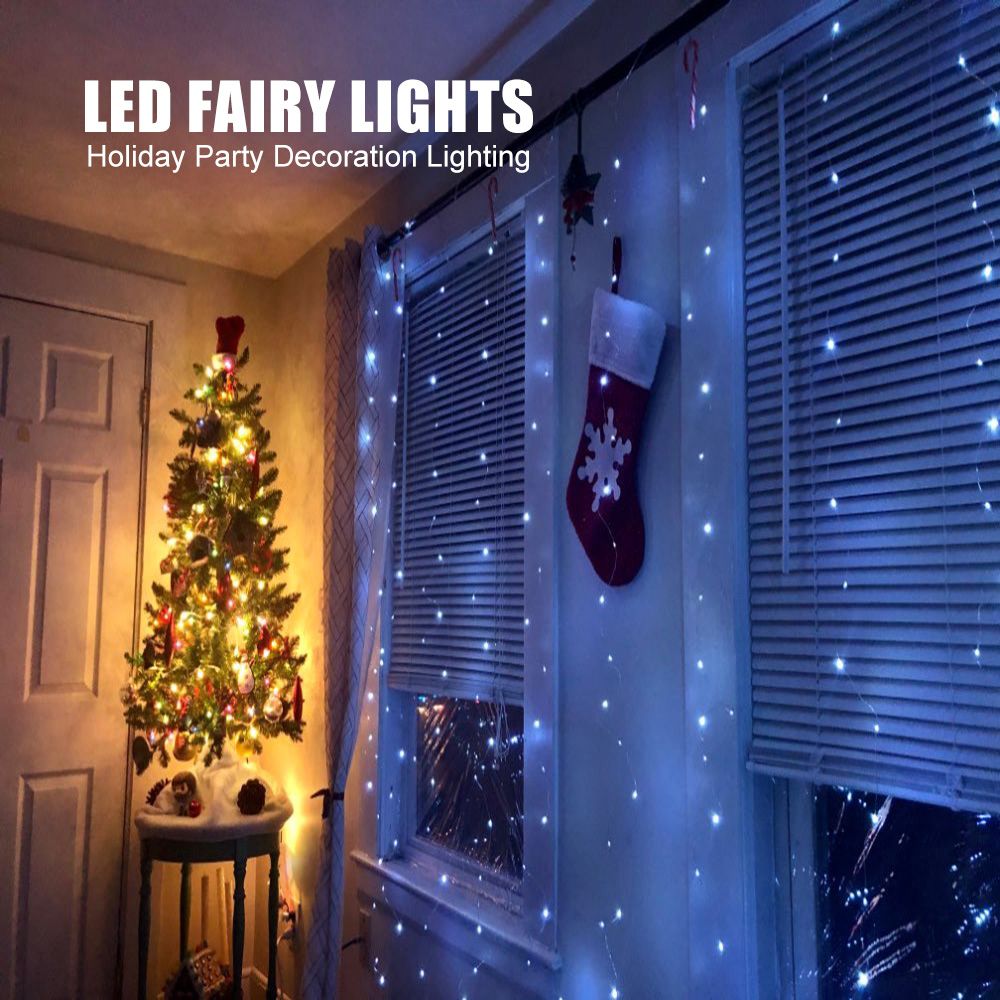 3m LED Fairy Lights Garland Curtain Lamp Remote Control USB String Lights New Year Christmas Decorations For Home Bedroom Window