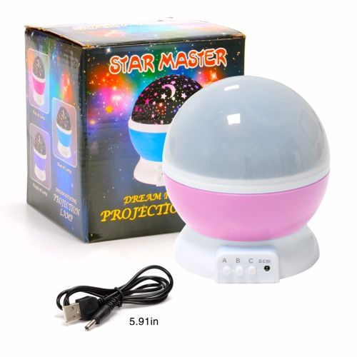 Rotating LED Projector Night Light