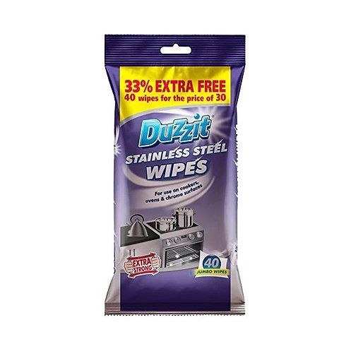 Stainless Steel Wipes Extra Strong, 40-Pack