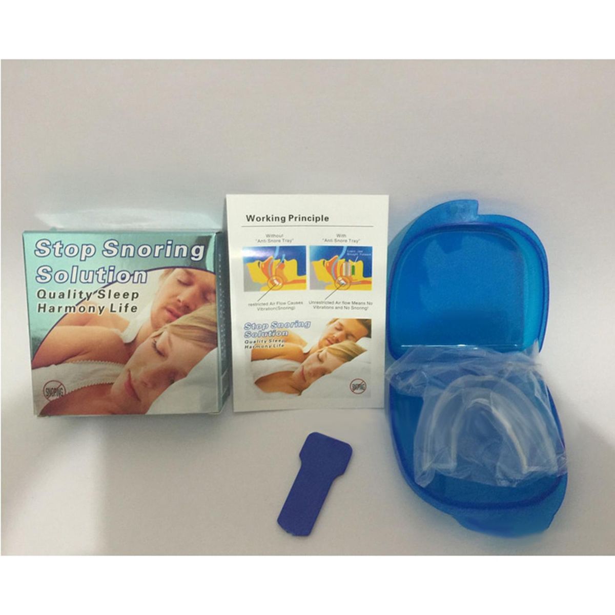Moldable Teeth Guard with Storage Case Anti-snoring Device Nighttime Teeth Grinding Mouthguard Food-grade EVA Material Dental Care