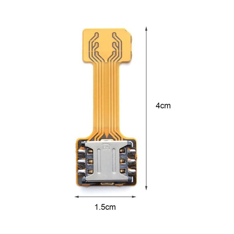 TF Hybrid Sim Slot Dual SIM Card Adapter Micro SD Extender-