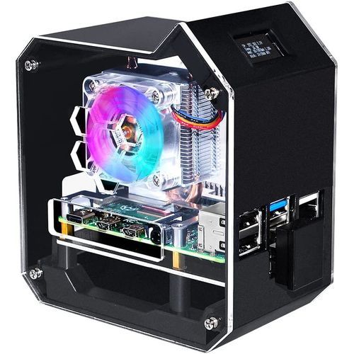 GeeekPi Raspberry Pi Mini Tower NAS Kit, ICE Cooler With PWM