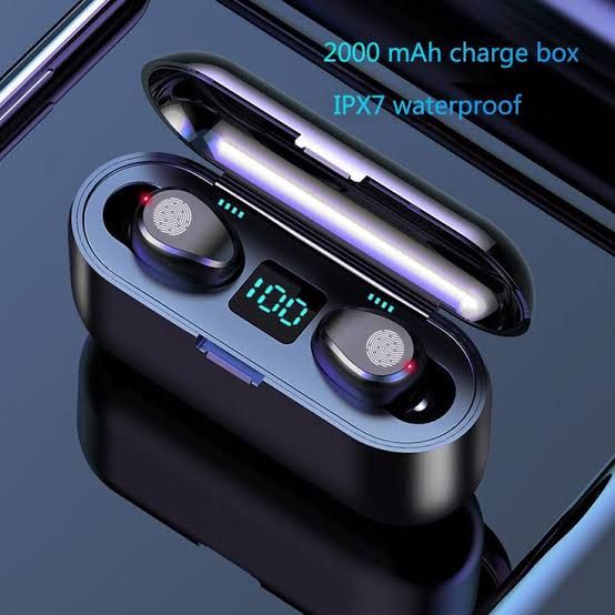 Wireless Earbuds Bluetooth Headphones Earpods Earpiece Fingerprint Touch Control  Bass Iphone Headset
