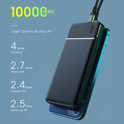 10000mAh Power Charge Bank Compact LCD