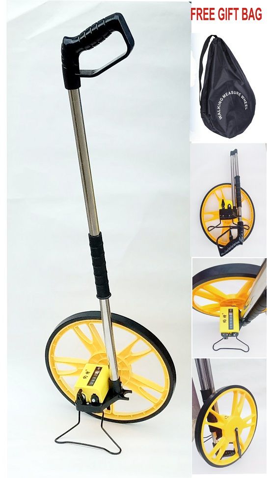 Foldable Distance Land Measuring Wheel With Carrying Bag