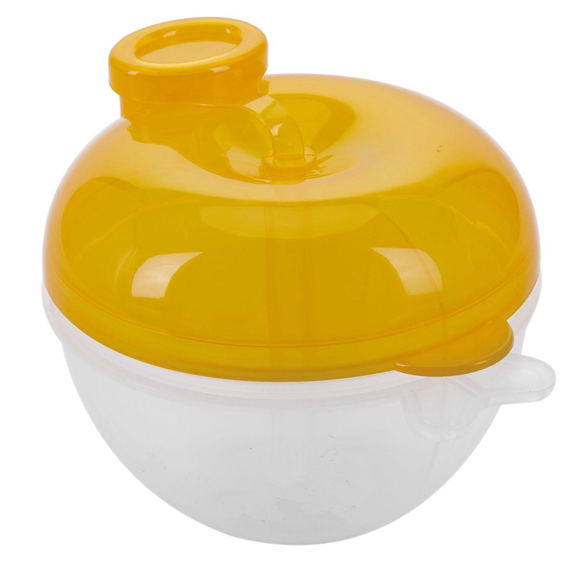Formula Dispenser, Non-Spill Baby Milk Powder Dispenser and Snack Cup, Baby Food Storage Container (Yellow)