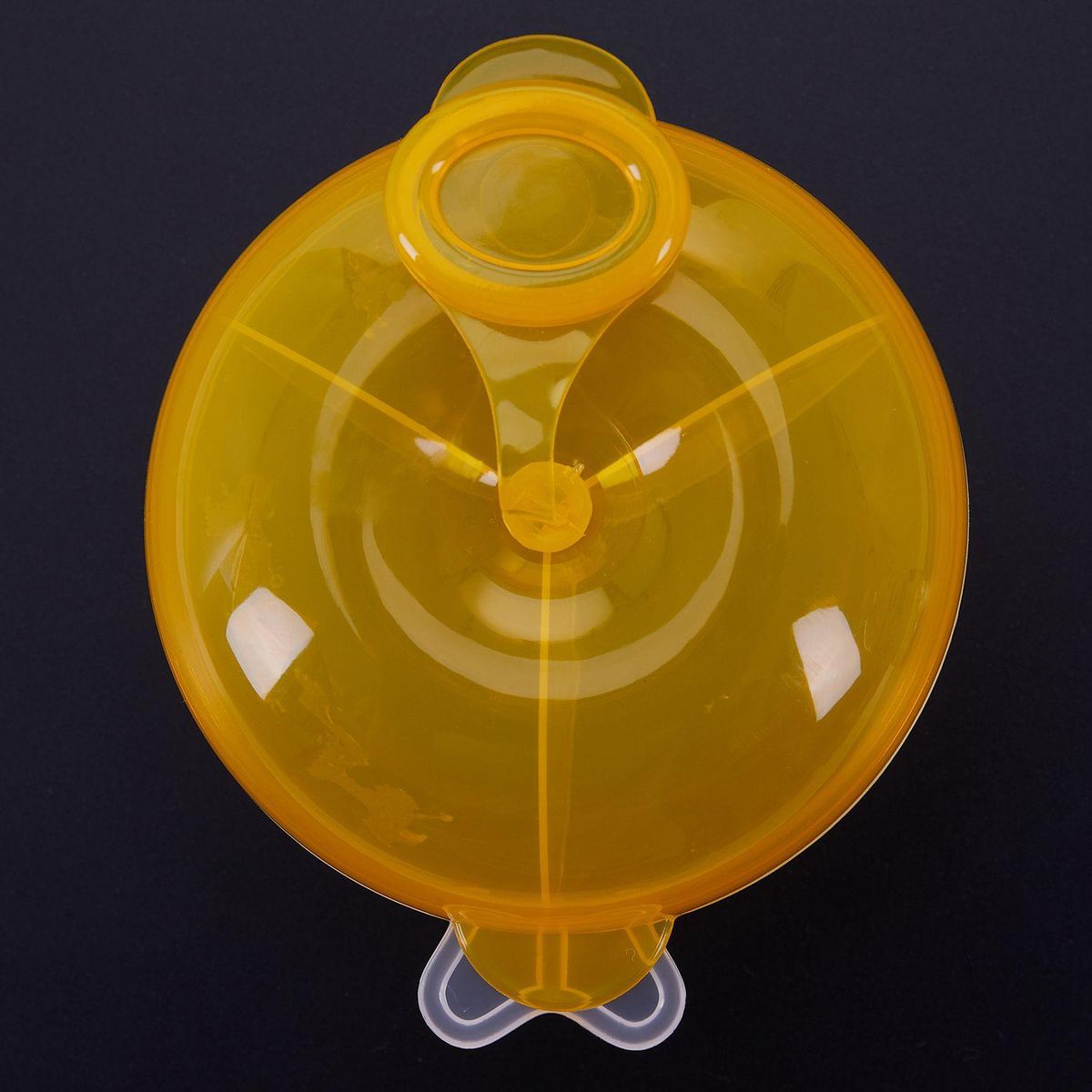 Formula Dispenser, Non-Spill Baby Milk Powder Dispenser and Snack Cup, Baby Food Storage Container (Yellow)