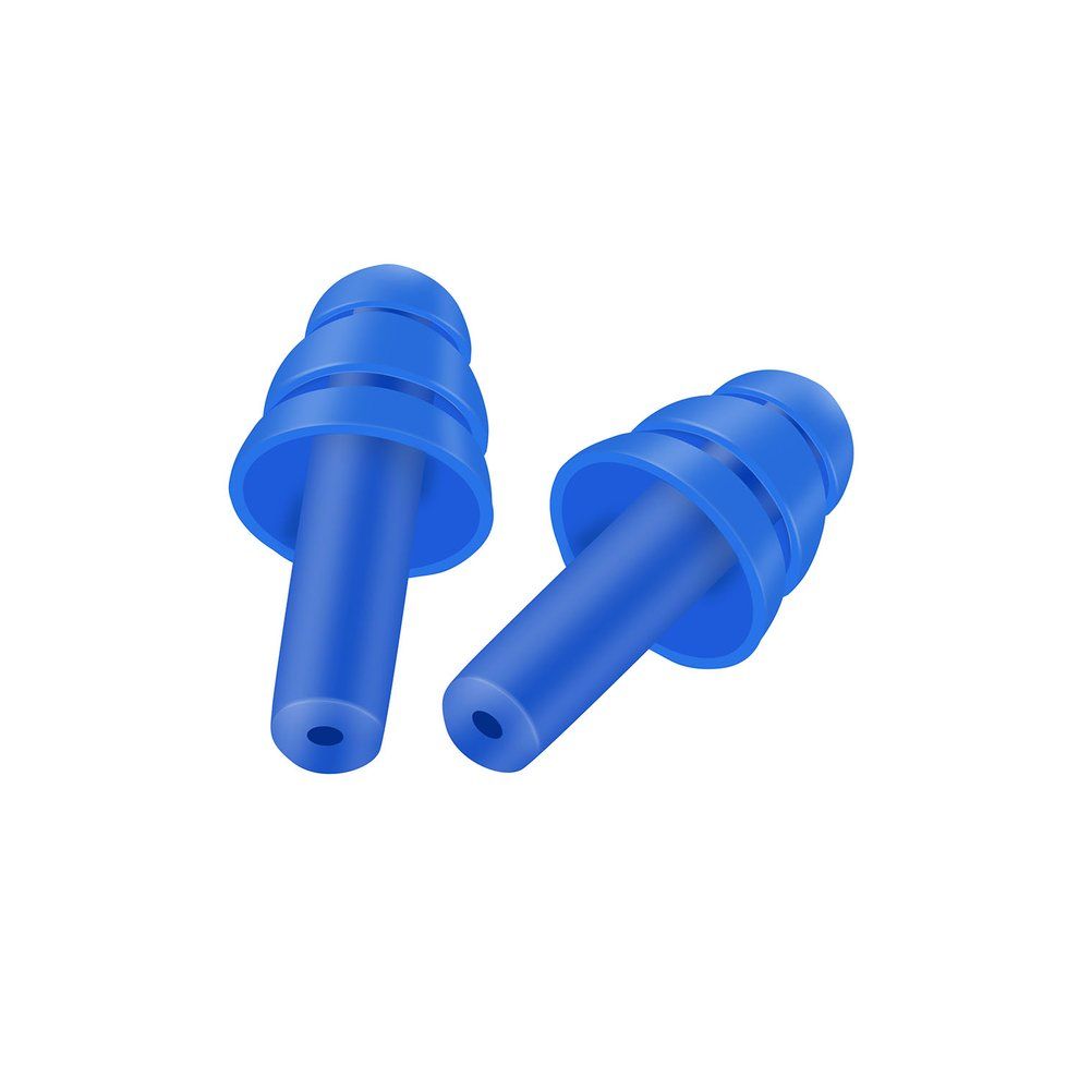 A Pair Sili One Ear Plugs Anti Noise Snore Earplugs Noise Redu Tion For Study-blue