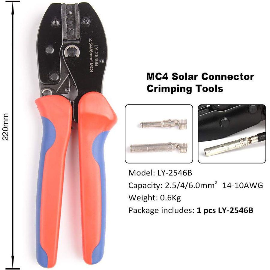 MC4 Solar Panel Crimping Tool For 2.5/4/6mm²(14-10AWG) Solar Connectors