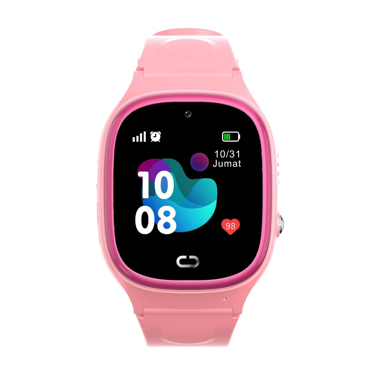 TD-45 2G Kids Smart Phone Watch Children Smartwatch SOS Call Voice Chat IP67 Waterproof with Nano SIM Card Slot LBS Location Camera Clock Silicone Strap Girls Boys Toys Gifts