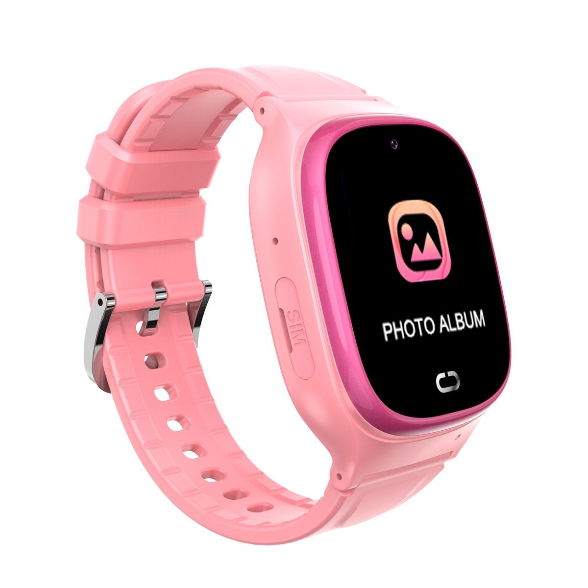 TD-45 2G Kids Smart Phone Watch Children Smartwatch SOS Call Voice Chat IP67 Waterproof with Nano SIM Card Slot LBS Location Camera Clock Silicone Strap Girls Boys Toys Gifts