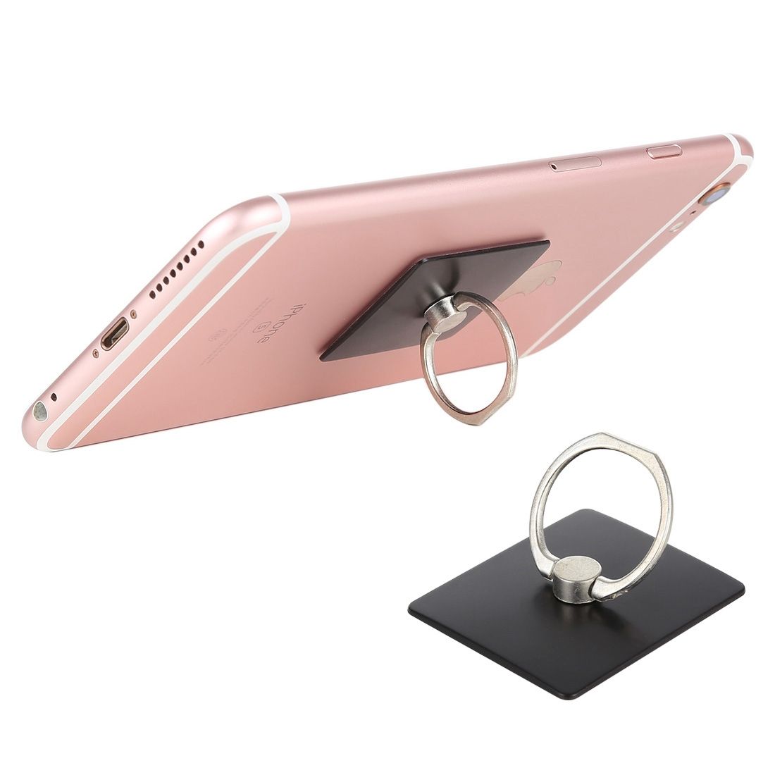 Ring Buckle Multifunction Cell Phone Holder, For IPad, IPhone And Other Smart Phones(Black)