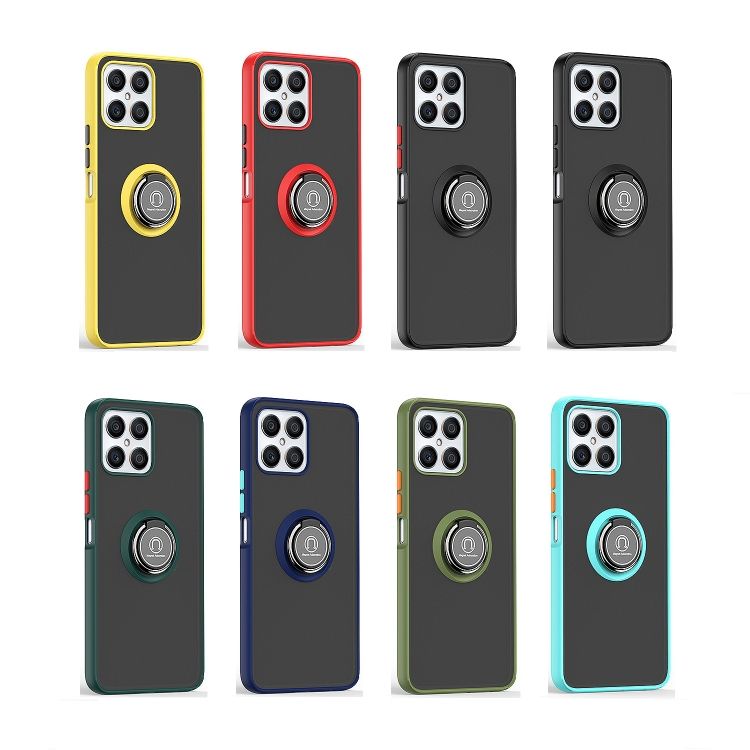 TPU+PC Ring Holder Case For Honor X8
