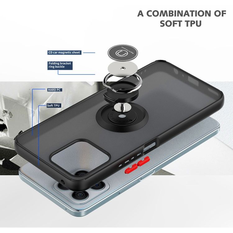 TPU+PC Ring Holder Case For Honor X8