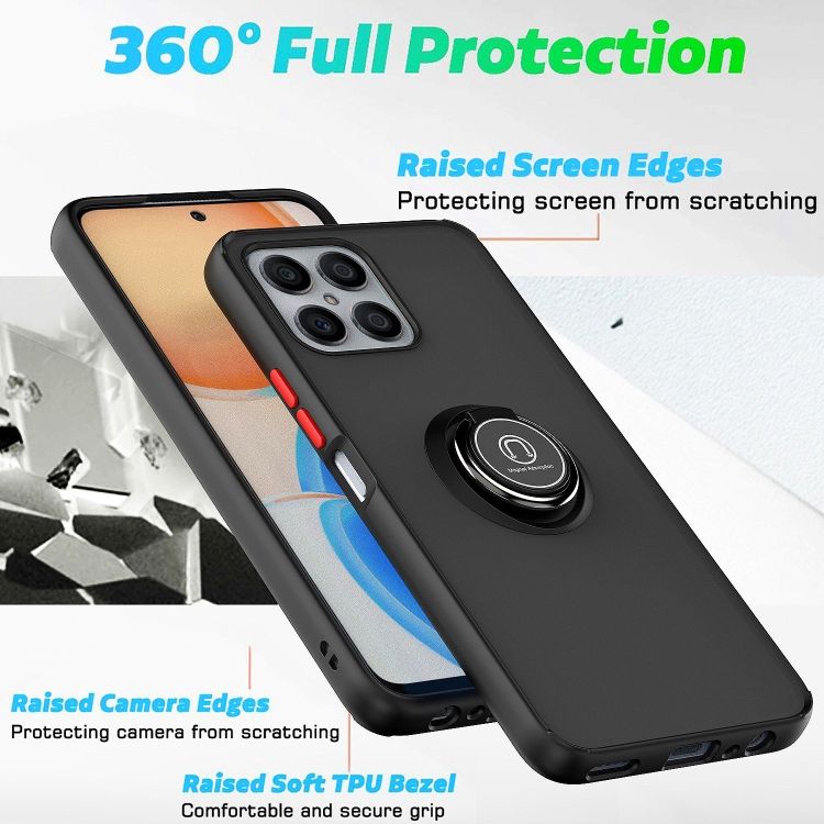 TPU+PC Ring Holder Case For Honor X8