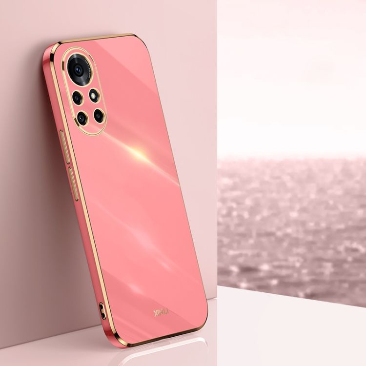 For Huawei Nova 8 Pro 5G 6D Plating Gold Edge TPU Case