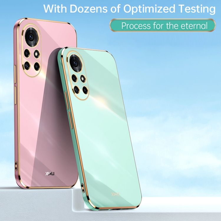For Huawei Nova 8 Pro 5G 6D Plating Gold Edge TPU Case