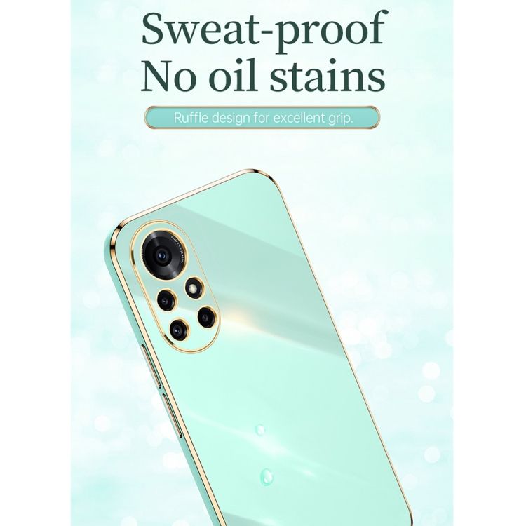 For Huawei Nova 8 Pro 5G 6D Plating Gold Edge TPU Case