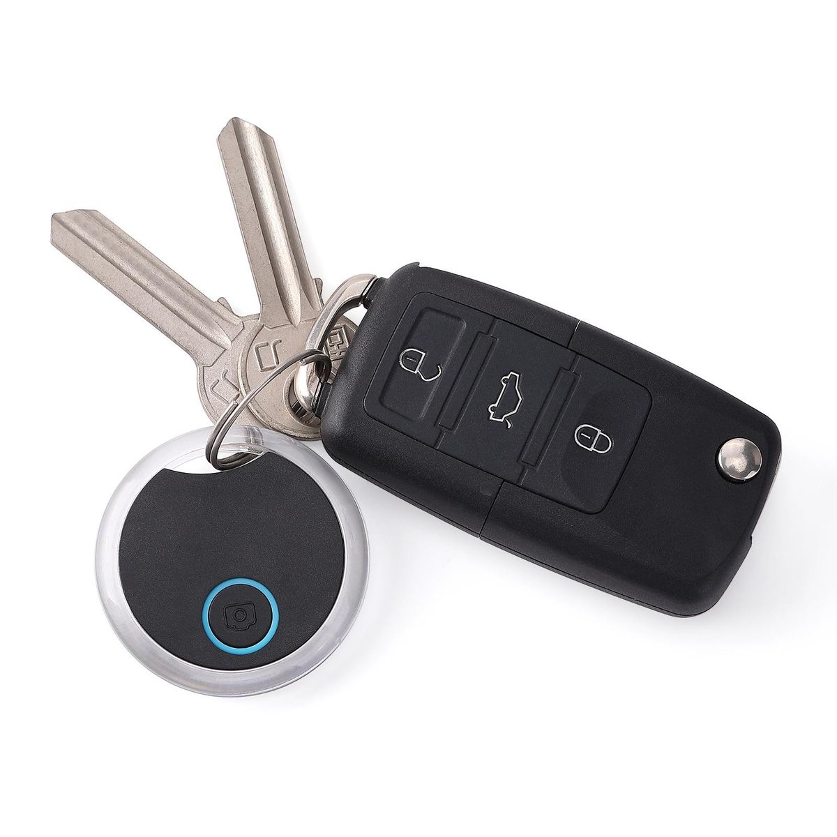 S8 crystal round smart anti-lost finder new key wallet two-way search tracking positioning Air Tag S8-2 colors (two in one set)