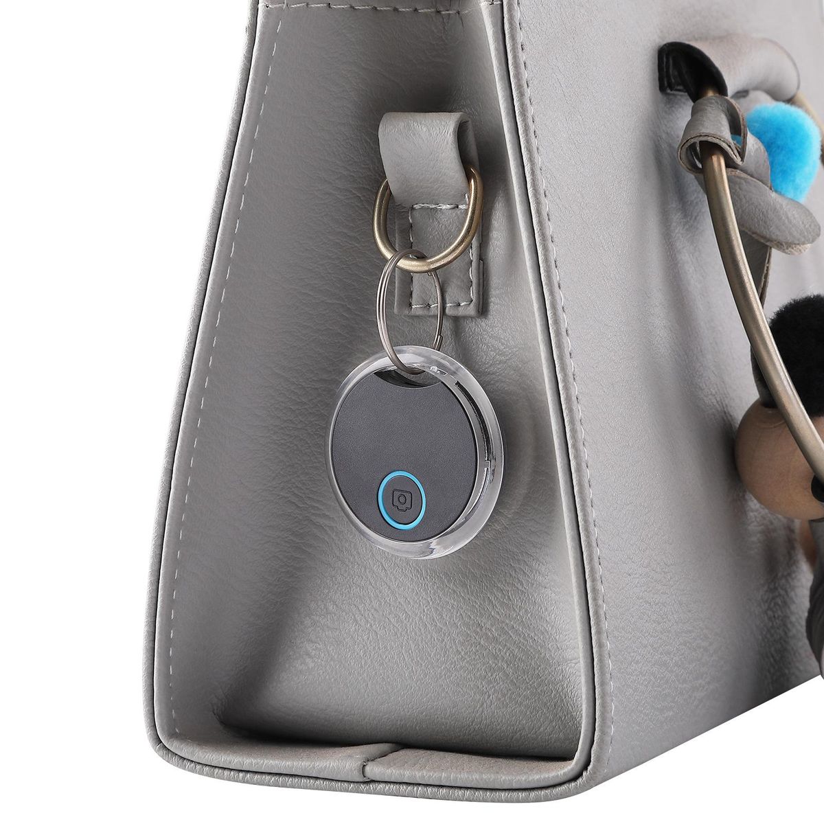 S8 crystal round smart anti-lost finder new key wallet two-way search tracking positioning Air Tag S8-2 colors (two in one set)