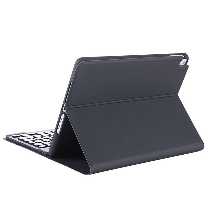 T102B For IPad Air / Pro 10.5 Inch (2019) TPU Candy Color Ultra-thin Bluetooth Keyboard Protective Case With Stand & Pen Slot(Black)