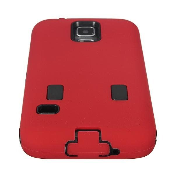 Combo Hybrid Shockproof Hard PC +Silicone Case Cover For Samsung Galaxy S5 I9600 Gules