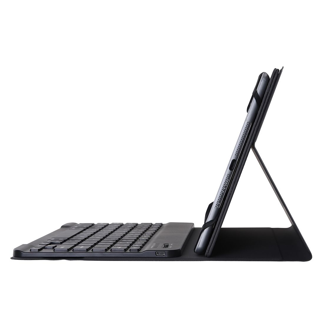 TH10-C For Android & Apple & Windows System 9.7-10 Inch Universal Detachable Bluetooth Keyboard Protective Case With Stand(Black)