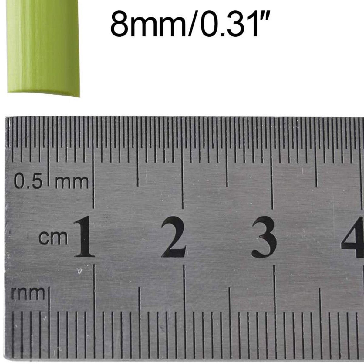 8mm Flat Rattan Woven Fabric, Synthetic Rattan Repair Woven Material, Used for DIY Furniture, Chairs and Tables Green