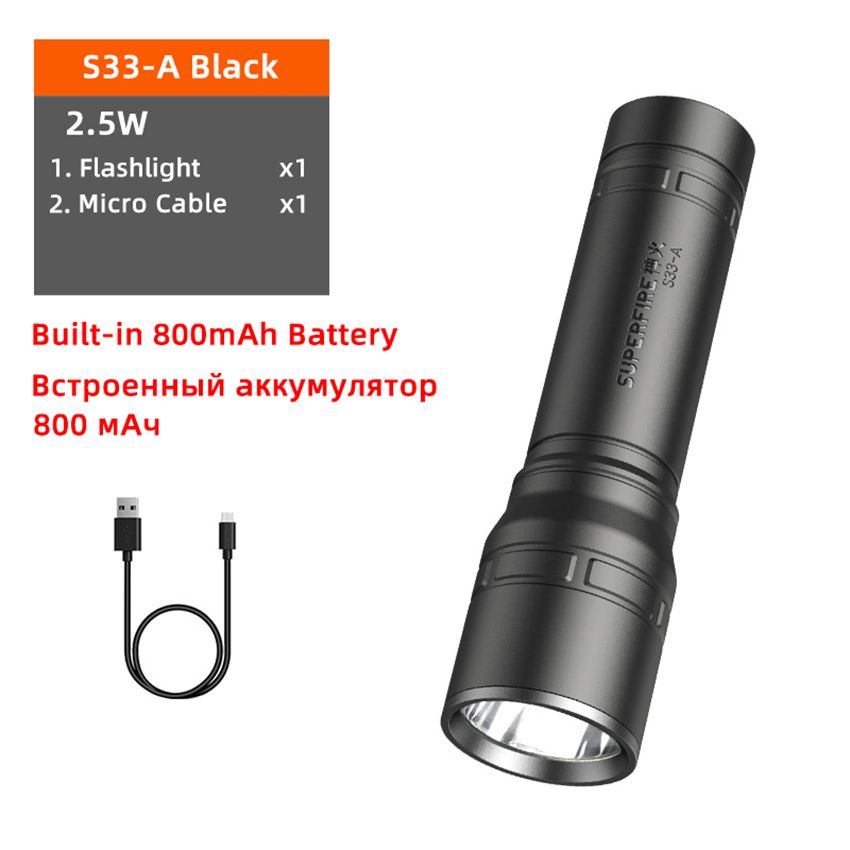 Super Bright LED Flashlight Rechargeable Torch Bicycle Light