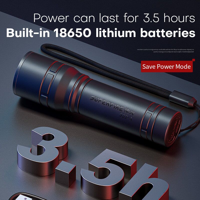 Super Bright LED Flashlight Rechargeable Torch Bicycle Light