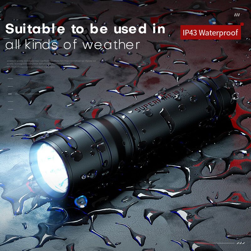 Super Bright LED Flashlight Rechargeable Torch Bicycle Light
