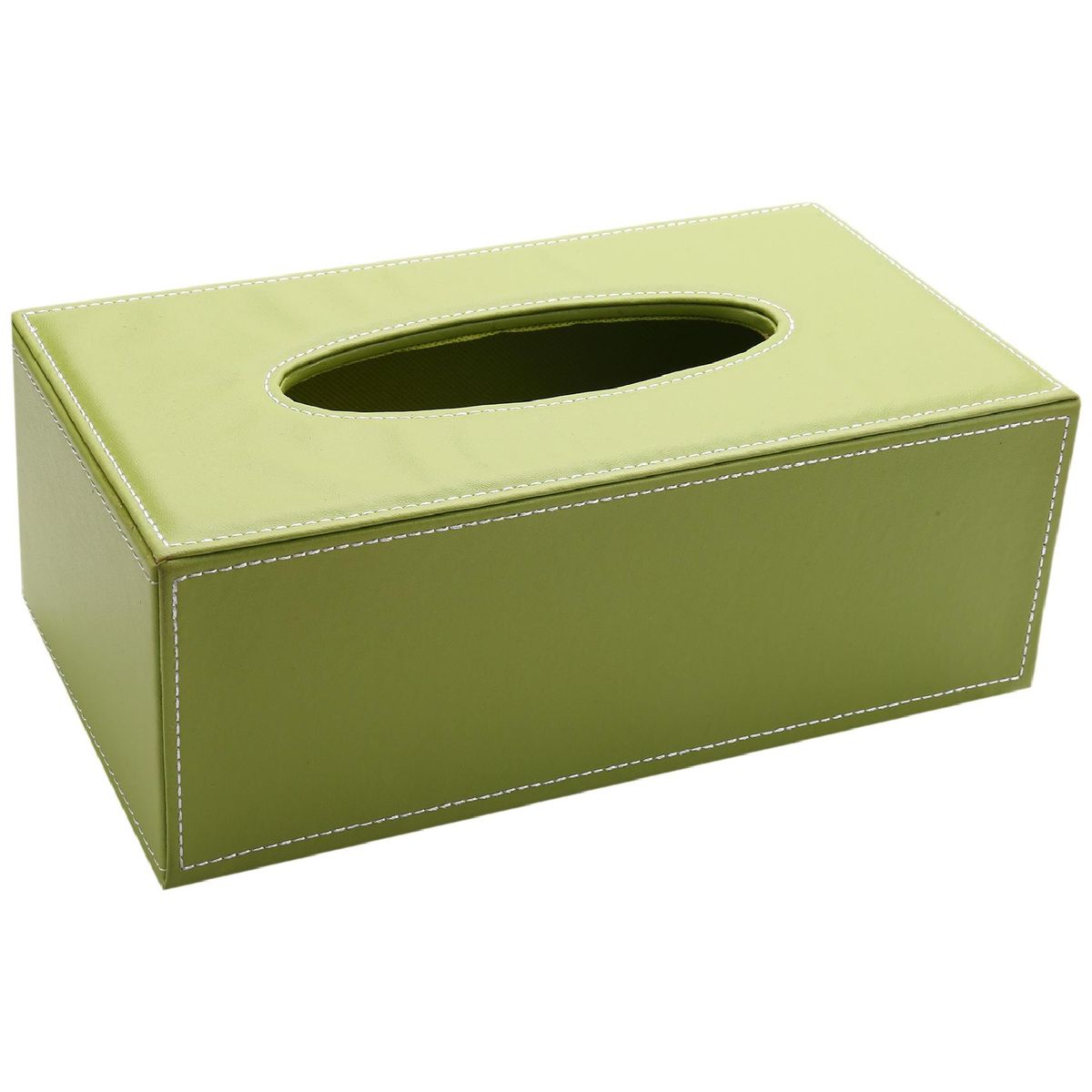 PU Leather Cosmetic Bag Case Handkerchief, 25x14x9.5cm Gree