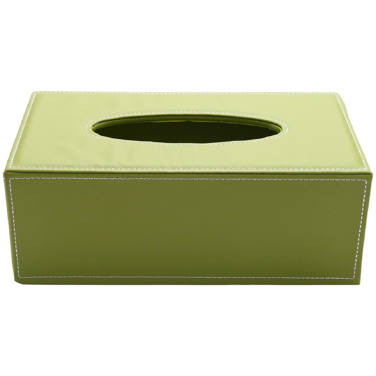 PU Leather Cosmetic Bag Case Handkerchief, 25x14x9.5cm Gree