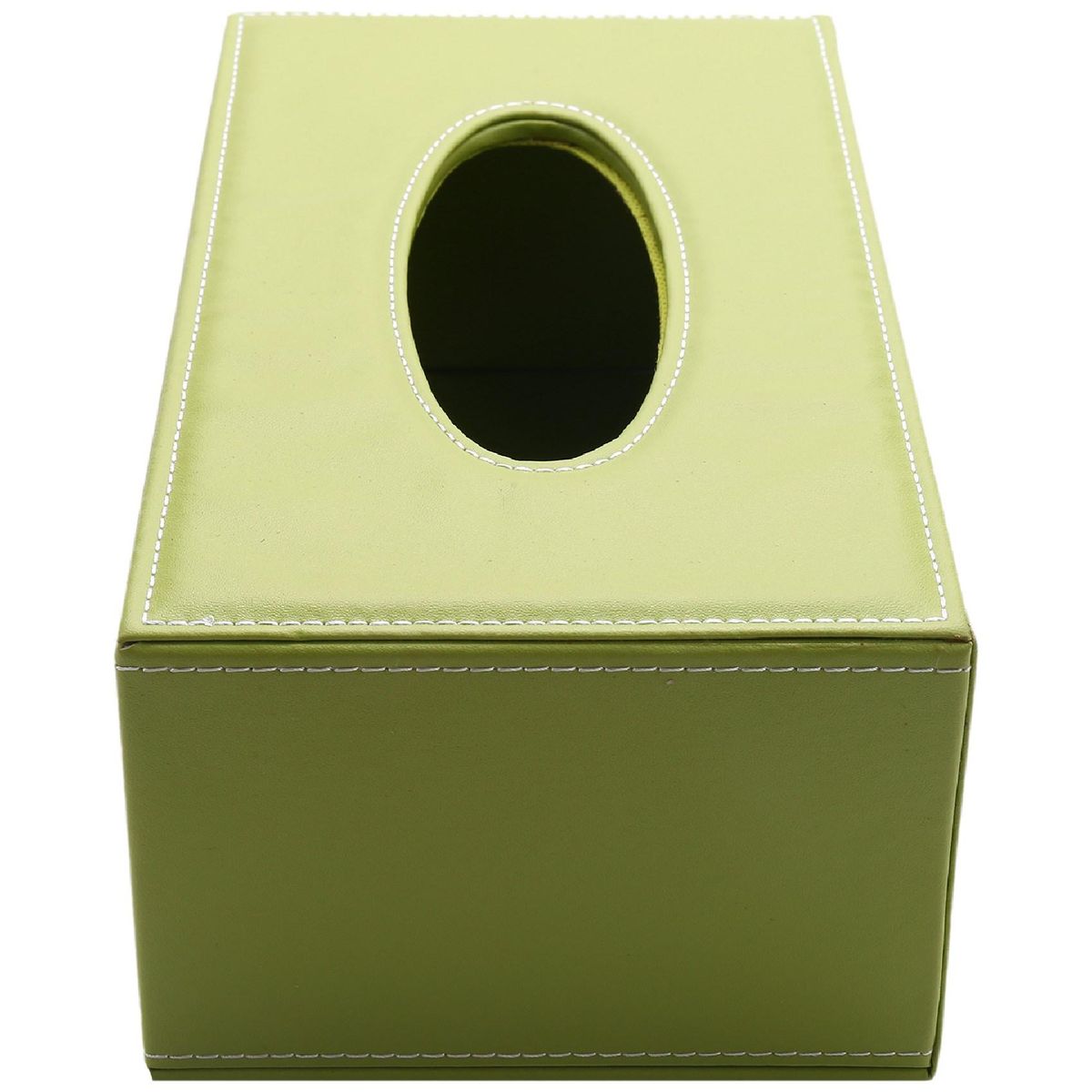 PU Leather Cosmetic Bag Case Handkerchief, 25x14x9.5cm Gree