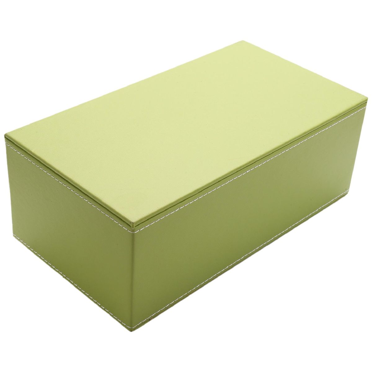PU Leather Cosmetic Bag Case Handkerchief, 25x14x9.5cm Gree