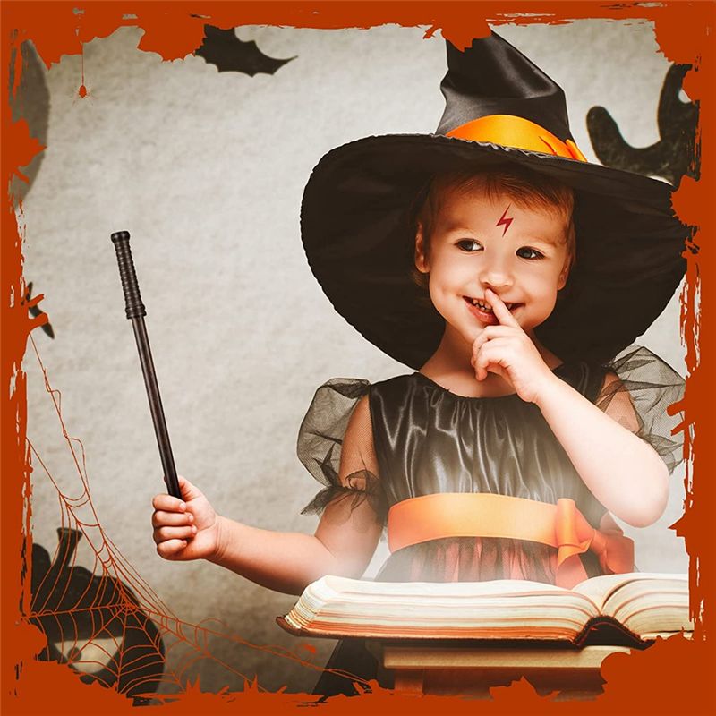 45 Pcs Wand Pencils Wizard Party Supplies Include 15 Wooden Wand Pencils 15 Broom Pencils 15 Flash Bolt Tattoos
