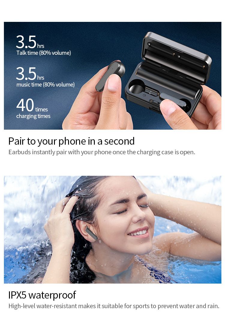 Wireless Bluetooth Earphones Earpod Tws Earbuds