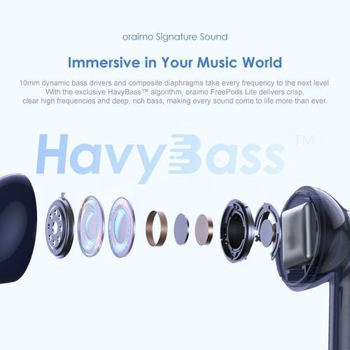 FreePods Lite True Wireless Earbuds + Free OCD-D62 DataCable