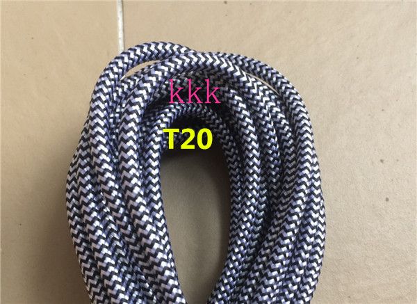 10m A Lot Eters Black And White 2core 0.75mm2 Textile