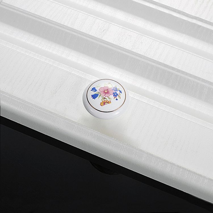 10 PCS 5085 Single Hole Ceramic Cabinet Handle