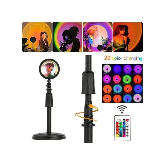 Premium Beautiful 20-Color Sunset Lamp/Projector Lamp.