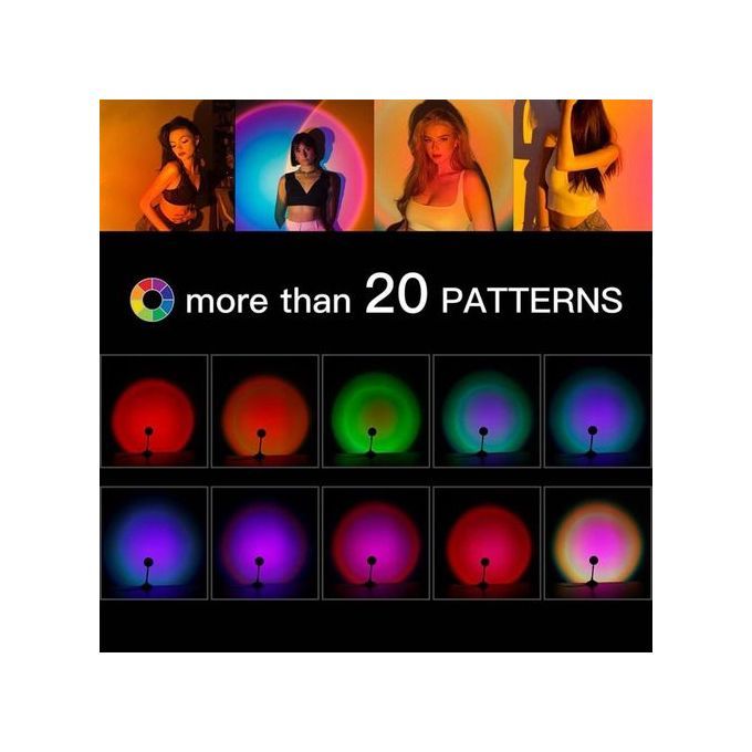 Premium Beautiful 20-Color Sunset Lamp/Projector Lamp.