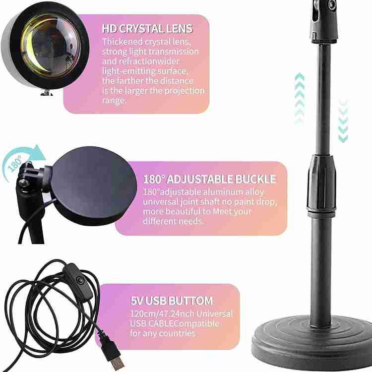 Premium Beautiful 20-Color Sunset Lamp/Projector Lamp.