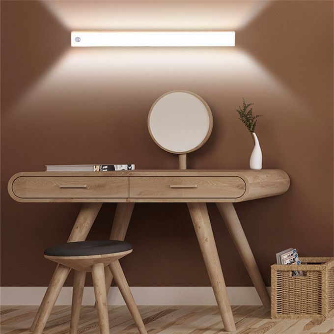 50CM LED Light Cabinet Light Rechargeable Motion Detector USB Night Light-White